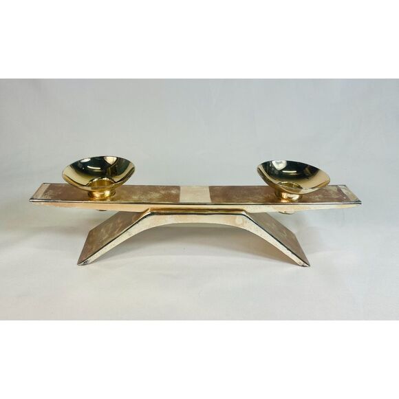 WMF IKORA#4880 Double Candlestick Candle Holder - Picture 3 of 11